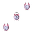 thumbnail image 2 of Naiovety Corazón Campana Despertador Luz Nocturna Relojes Digitales Chicas Retro Type2 NO2, 2 of 6
