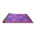 thumbnail image 2 of Ahgly Company Indoor Round Oriental Purple Industrial Area Rugs, 4' Round, 2 of 4