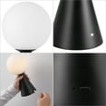 thumbnail image 6 of JONATHAN Y Macie 11.75" Modern Minimalist Globe Rechargeable/Cordless Dimmable Integrated LED Table Lamp with Touch Sensor, Black (Set of 2), JYL7159B-SET2, 6 of 6
