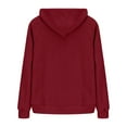 thumbnail image 4 of Timegard Zip up Hoodies for Women Fleece Warm Solid Color Long Sleeve Jackets with Pockets Fall Winter, 4 of 5