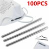 100/200pcs Nose Bridge Strips Adjustable Aluminum Strap with Adhesive,for Face Mask,Craft DIY