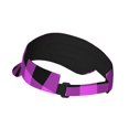 thumbnail image 3 of Disketp Purple Black Buffalo Plaid Sun Visors for Women Men Unisex Tennis Golf Visor Hat Adjustable Summer Hats Sport Outdoor Visor Hat UV Protection Cap, 3 of 8