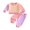 Pale Pinkish-Grey, variant on RUINIXCW Toddler Baby Girls Fall Outfit Contrast Color Long Sleeve Sweatshirt Pants