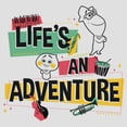 thumbnail image 2 of Women's Soul Life's an Adventure Racerback Tank Top White Heather X Small, 2 of 4