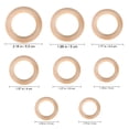 thumbnail image 2 of Phenofice 80Pcs Unfinished Wood Rings Khaki Wood Grain Round Rings for DIY Crafts and Macrame Projects, 2 of 6
