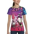 thumbnail image 4 of Invader Zim Youth Unisex T-Shirt Crewneck Short Sleeve Double-Sided Print Tee Shirts Top For Boys Girls Kid Teen Small, 4 of 6