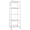White, variant on Storage Shelves - 5-Tier Large Capacity Shelf Organizer with Hooks, Heavy-Duty Garage Shelving with Leveling Feet, Wobble-Free Rack for Bedroom, Balcony, Garage, 18.1"×12.4"×56.8", Black
