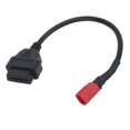 thumbnail image 1 of Diagnostic Cable, ABS 16Pin To 6Pin Black Reliable OBD II Connector  For Motorcycle, 1 of 8
