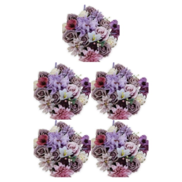 Flores artificiales Toystoory Bajo Mantenimiento Interior Exterior Púrpura LH001