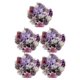 thumbnail image 1 of Flores artificiales Toystoory Bajo Mantenimiento Interior Exterior Púrpura LH001, 1 of 6