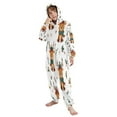 thumbnail image 5 of Soft Big Kids Onesie Pajamas Cozy Loose-Fit Jumpsuits for kids with Pockets for Christmas Lounge & Play Reindeer with Scarf Pattern, 5 of 8