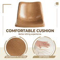 thumbnail image 5 of Waleaf Swivel Bar Stools Set of 2, Modern Adjustable Height Counter Stools with PU Leather Upholstery, Comfortable Back Support Kitchen Chairs,Whisky, 5 of 7