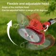 thumbnail image 4 of YAHHU Cordless Weed Wacker, 21V Electric Grass Trimmer with Adjustable Telescopic Shaft, 2 Batteries, Lightweight Lawn Edger Tool for Yard and Garden, 4 of 6