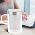 thumbnail image 3 of 500Ml Travel Heat- Glass Tea Infuser Mug with Stainless Steel Lid Coffee Cup Tumbler Kitchen Heat- Large, 3 of 9