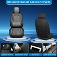 thumbnail image 3 of AQBDDBQ Car Seat Covers Full Set Fit for Cadillac XT5 2017-2026 Premium Leather Seat Covers with Lumbar Support,Waterproof Auto Protectors Cushions Grey,Full Set(2 Row 5 Seats), 3 of 10