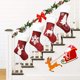 thumbnail image 2 of Christmas Red Hemp Moose embroidered Socks 46cm, 2 of 7