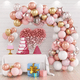 thumbnail image 4 of Guirnalda De Globos Rosa Decoración De Arco De Cumpleaños Rosa/Dorado/Blanco, 4 of 5