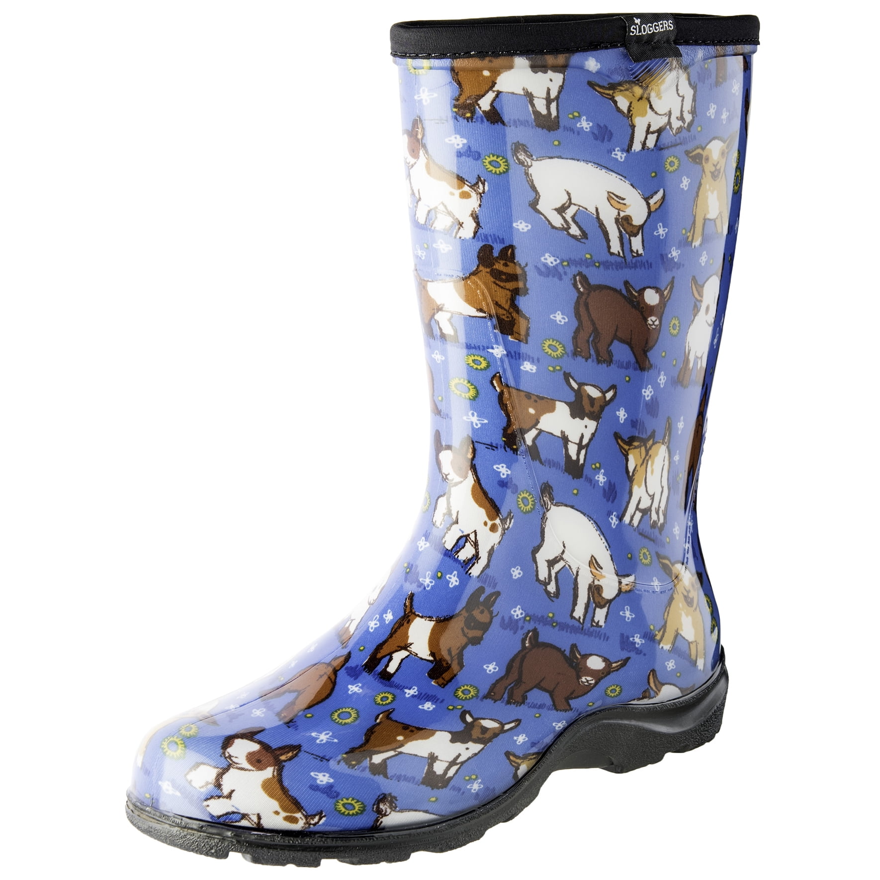 Sloggers Women's Rain & Garden Boots - Goats Sky Blue, Style 5018GOBL ...
