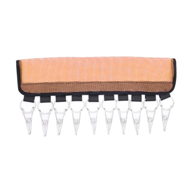 Colgador de ropa interior colgador de calcetines plegable colgador de ropa 10 clips naranjas perfke Perchas de clip plegables