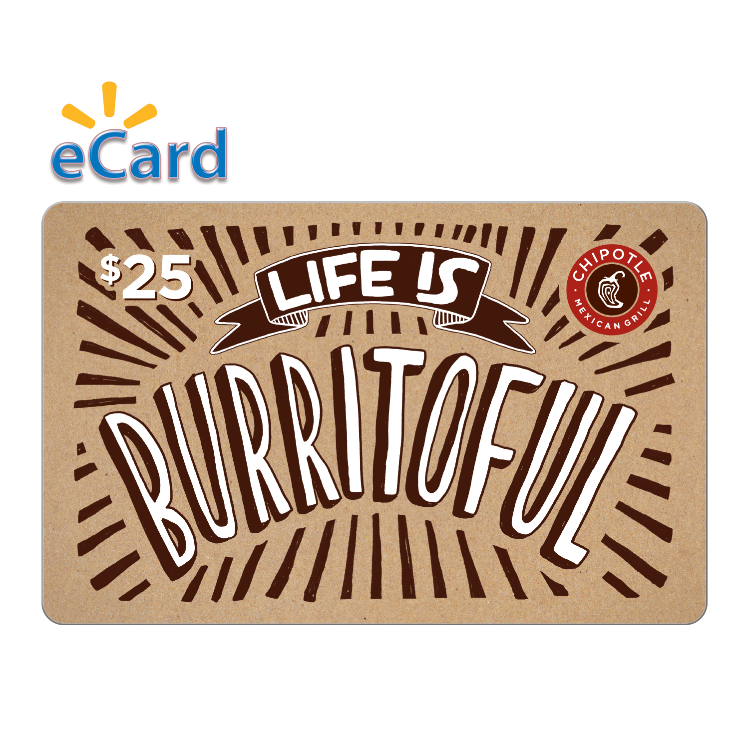 Chipotle 25 Gift Card Email Delivery Walmart Walmart Chipotle 25 Gift Card Email Delivery Walmart Walmart