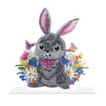 thumbnail image 2 of DIY 5D Diamante Pintura Conejo de Pascua Ornamento iños Adultos de Vacaciones C+DIY 5D Diamante Pintura Conejo de Pascua Ornamento BLESIY Kits de pintura de diamantes, 2 of 8