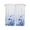 DoderBlue SkyBlue, variant on Half Window Curtains 24 Inches Long, Blue Flower Window Treatment Curtain Drapes, Modern Pastoral Watercolor Oil Painting Short Curtains Tiers for Kitchen Over Sink, 27.5"x24", 2 Panels