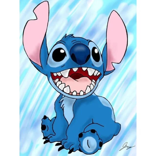 Diamond Painting Disney New Arrives Cross Stitch Cartoon Lilo and Stitch Diamond Embroidery Picture Anime Mosaic Kids DecorRound 40x50cm Gao Jinjia LED