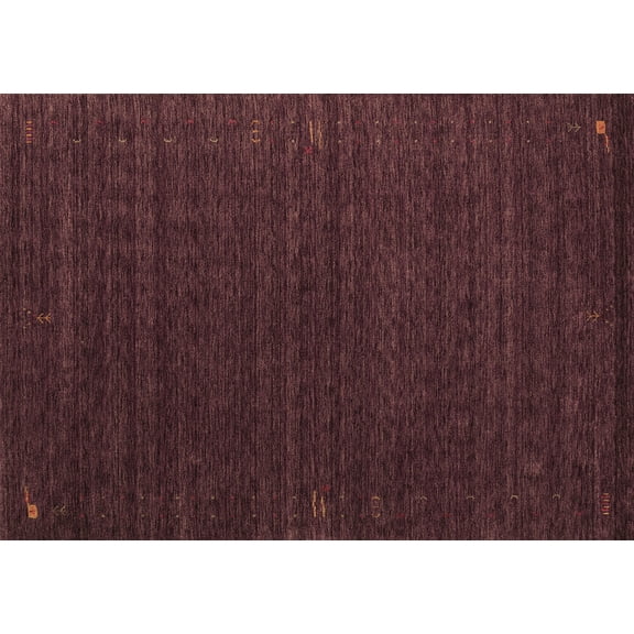 Ahgly Company Indoor Rectangle Abstract Brown Contemporary Area Rugs, 5' x 7'