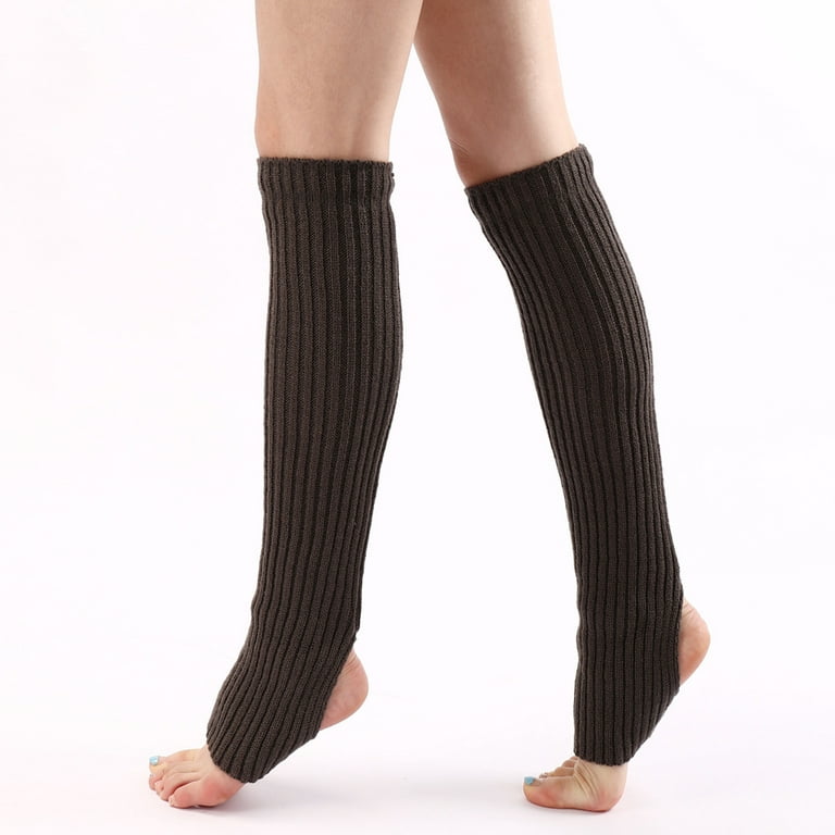 Baocc Accessories Long Leg Warmer Womens Men 80S Party Ribbed Knit Dance  Sports Leg Warmer Leg Warmer Red 
