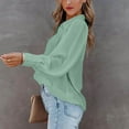thumbnail image 5 of Womens Button Down Shirt Long Sleeve V Neck Dress Shirts Casual Loose Roll Up Work Blouse Tops Button Down Shirts for Women Long Sleeve Office Slim Fit Blouses Casual Business Silk Tops with Pocket, 5 of 6