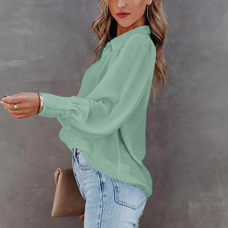 v neck dress shirts T-SHIRT V-NECK LONG SLEEVE - 1021C
