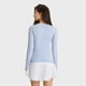 thumbnail image 2 of Camisas de Yoga sin costuras para mujer, Top corto de manga larga, ropa de gimnasio, camisetas de entrenamiento con realce, deportes, 2 of 5