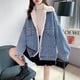 thumbnail image 1 of Chaqueta vaquera de mujer con forro polar de cordero grueso y acolchado de algodón, estilo otoño e invierno, holgada y a la moda, 1 of 5
