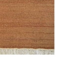 thumbnail image 4 of Rugsotic Carpets Eco-Friendly Woven Hand Woven Kilim Flat Weave Orange Solid Area Rug, 2'6''x6' Runner, Antimicrobial, 4 of 5
