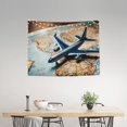 thumbnail image 2 of Kdxio Airplane World Map Adventure Wall Hanging Tapestries Banner For Bedroom College Dorm Home Living Room Party Decor 29X37 In, 2 of 8