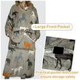 thumbnail image 5 of Catalonia Horse Print Zip Up Blanket Hoodie Sweatshirt, Oversized Sherpa Pullover Jacket Coat for Men Women, Gift for Her, Horse Gifts for Women, 5 of 7