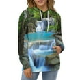 thumbnail image 4 of Forest Men's Women Vintage 3D Hooded Sweatshirt - All-Season Loose Fit Streetwear, 4 of 6