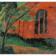 thumbnail image 2 of Alexej von Jawlensky 13x12 Black Ornate Wood Framed Double Matted Museum Art Print Titled: Church in Prerow (Church in Prerow) (Around 1911), 2 of 5