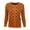 Dusty Orange/Black, variant on Women's Cute Cat Pattern 3/4 Sleeve Button Down Stylish Cardigan Sweater MK3466-BLK/IVR-M