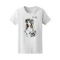thumbnail image 1 of Beautiful Young Woman In Wreath T-Shirt Women -Image by Shutterstock, Female x-Large, 1 of 2