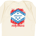 thumbnail image 4 of Inktastic Graffiti Arkansas State Flag Boys or Girls Long Sleeve Baby Bodysuit, 4 of 5