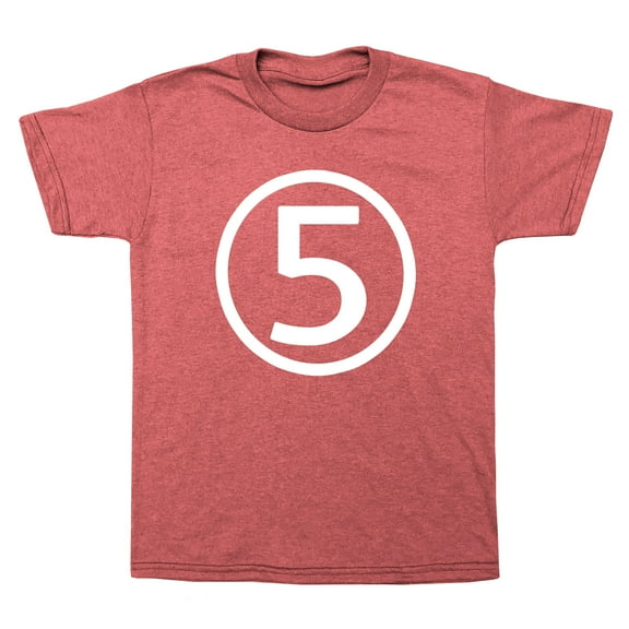 Circle Number Five Fifth Birthday Kids T-Shirt