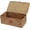 S,10.2 x 5 x 3.14inch, variant on XIBUFE Small Hand-Woven Wicker Storage Basket with Lid, Rectangular Desktop Organizer Box for Bathroom, Kitchen, Home Decor