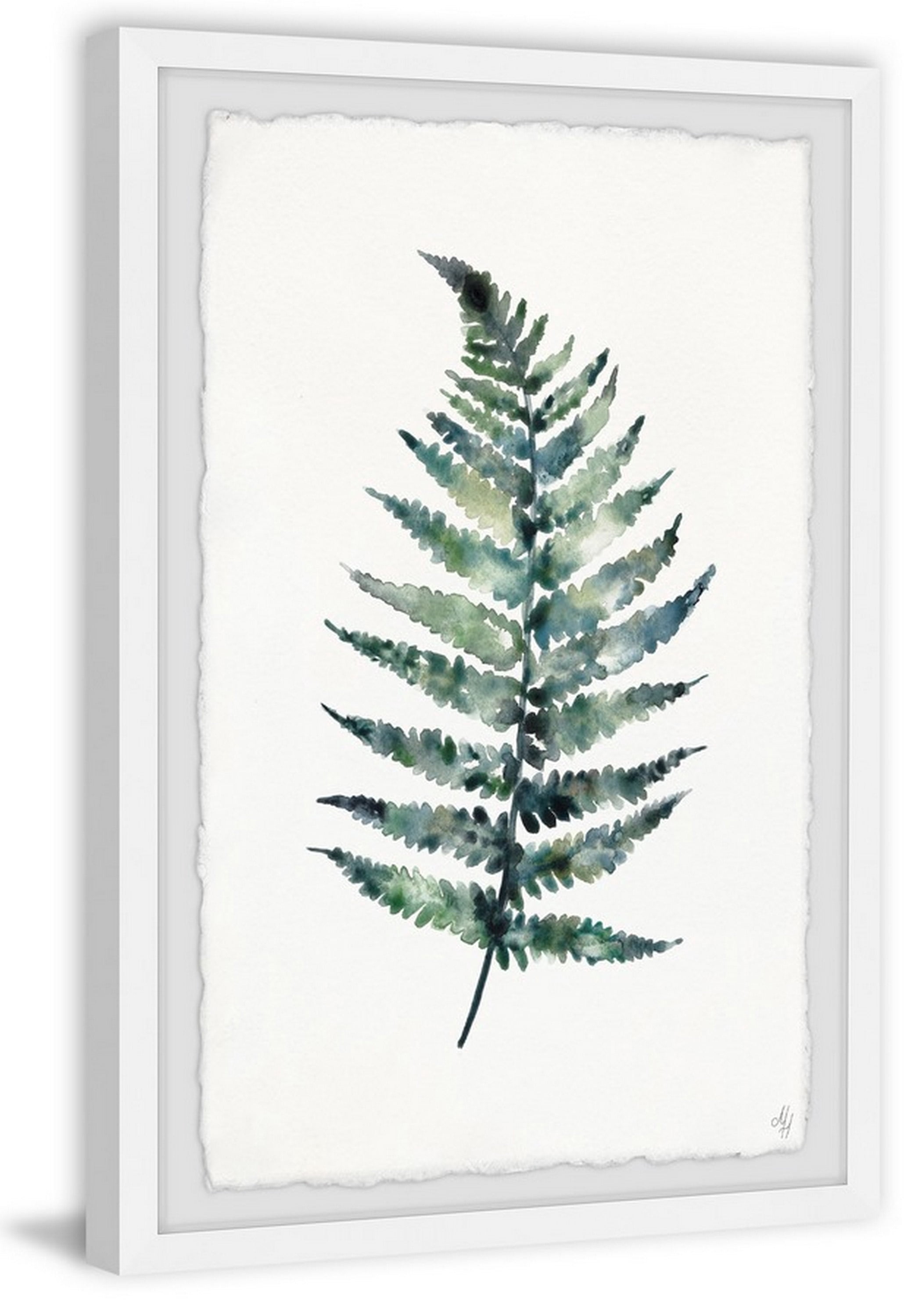 Marmont Hill Green Fern Framed Wall Art