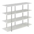 thumbnail image 2 of Convenience Concepts Designs2Go TG Meuble TV à Quatre Niveaux en Bois Blanc, 2 of 5