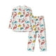thumbnail image 1 of Balery Dinosaur Pijama para Hombre de Dos Piezas con Manga Larga, Conjunto de Dormir y Descanso Suave con Bolsillos-Medium, 1 of 7