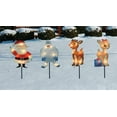 thumbnail image 2 of ProductWorks Rudolph the Red Nosed Reindeer Christmas 4-Pack Prelit Pathway Markers, 8 Inches, 2 of 6