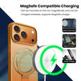 thumbnail image 4 of Entronix Bundle Compatible with iPhone 17 Pro Max — Magnetic Dual-Layer Phone Case & 2 Clear Screen Protector & 2 Camera Lens Protector, Anti-Drop 9H Easy Install, Orange, 4 of 8