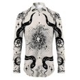 thumbnail image 2 of Camisa para hombre nueva personalidad de otoño estampada camisas de manga larga para hombre casual de talla grande ropa gótica camisa hawaiana de playa fiesta superior, 2 of 5
