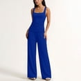 thumbnail image 3 of Idoravan Lounge Sets for Women Loose Tank Top Wide Leg Pants Soft Comfy Pajamas Set 2-Piece Outfits, 3 of 6